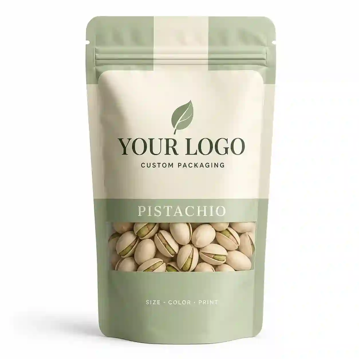 Custom Food Stand Up Pouch with Resealable Zipper 2