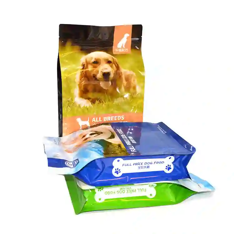 Custom Pet Food Stand Up Pouch (Flat Bottom) 3