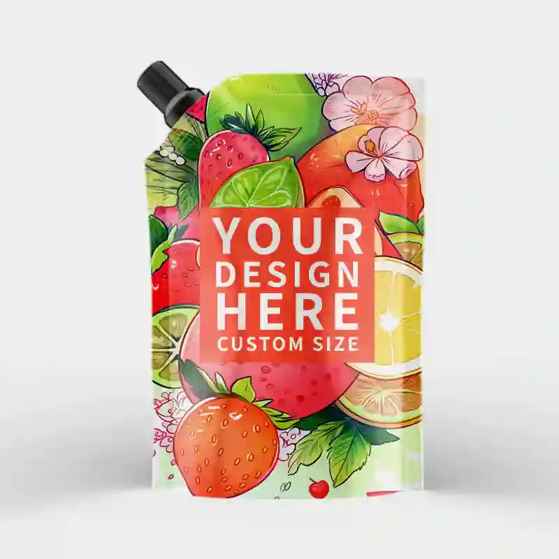Custom Spouted Stand Up Pouch for Liquid & Juice 1