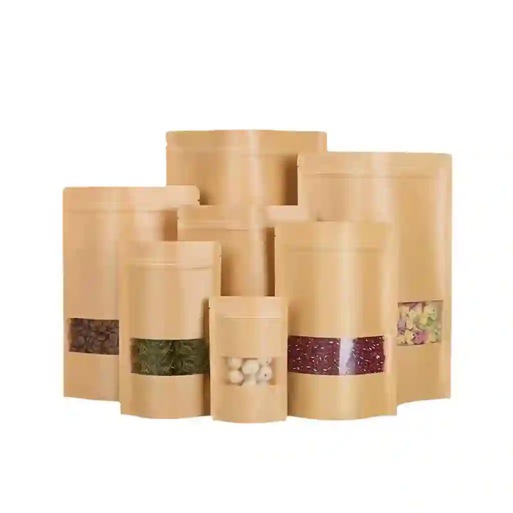 Custom Printed Kraft Paper Pouch for Organic Products