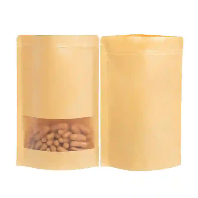 Custom Printed Kraft Paper Pouch for Organic Products 2