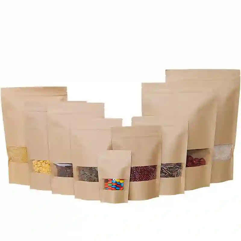 Custom Printed Kraft Paper Pouch for Organic Products 3